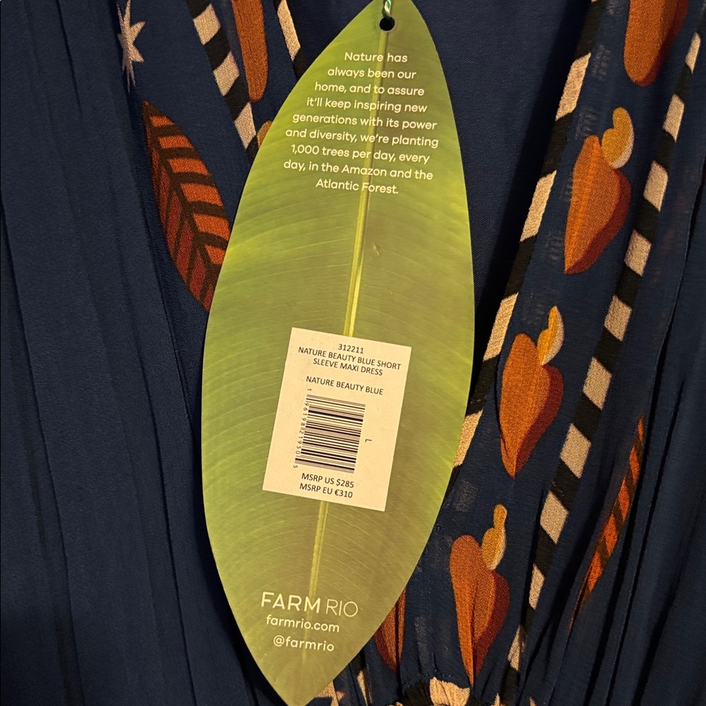 NWT Nature Beauty Blue Maxi - Picture 6 of 9